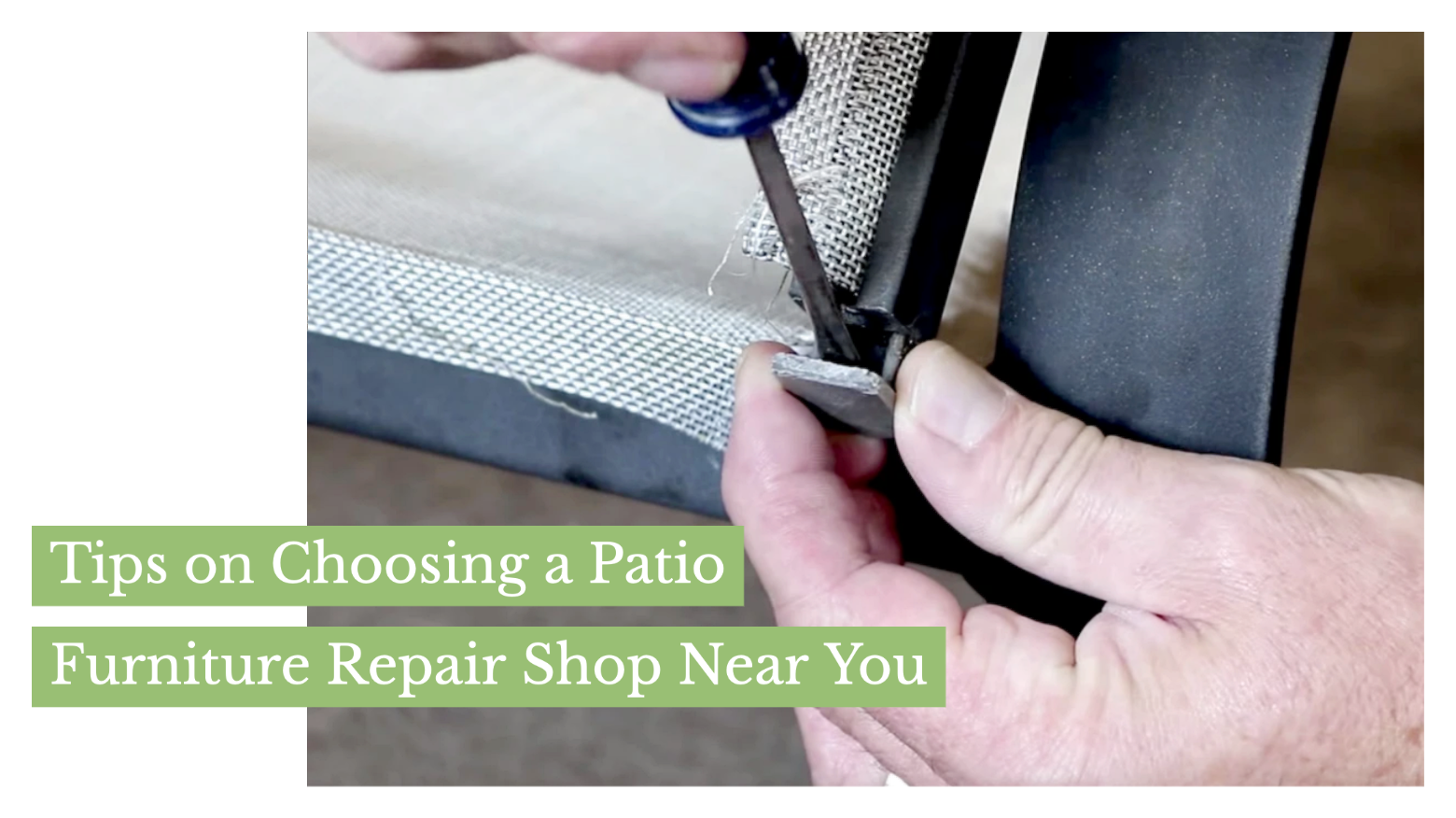 Tips on Choosing a Patio Furniture Repair Shop Near You Sunniland