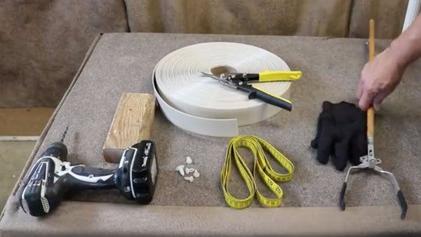 Patio Furniture Repairs: Install a Single Wrap Vinyl Strap