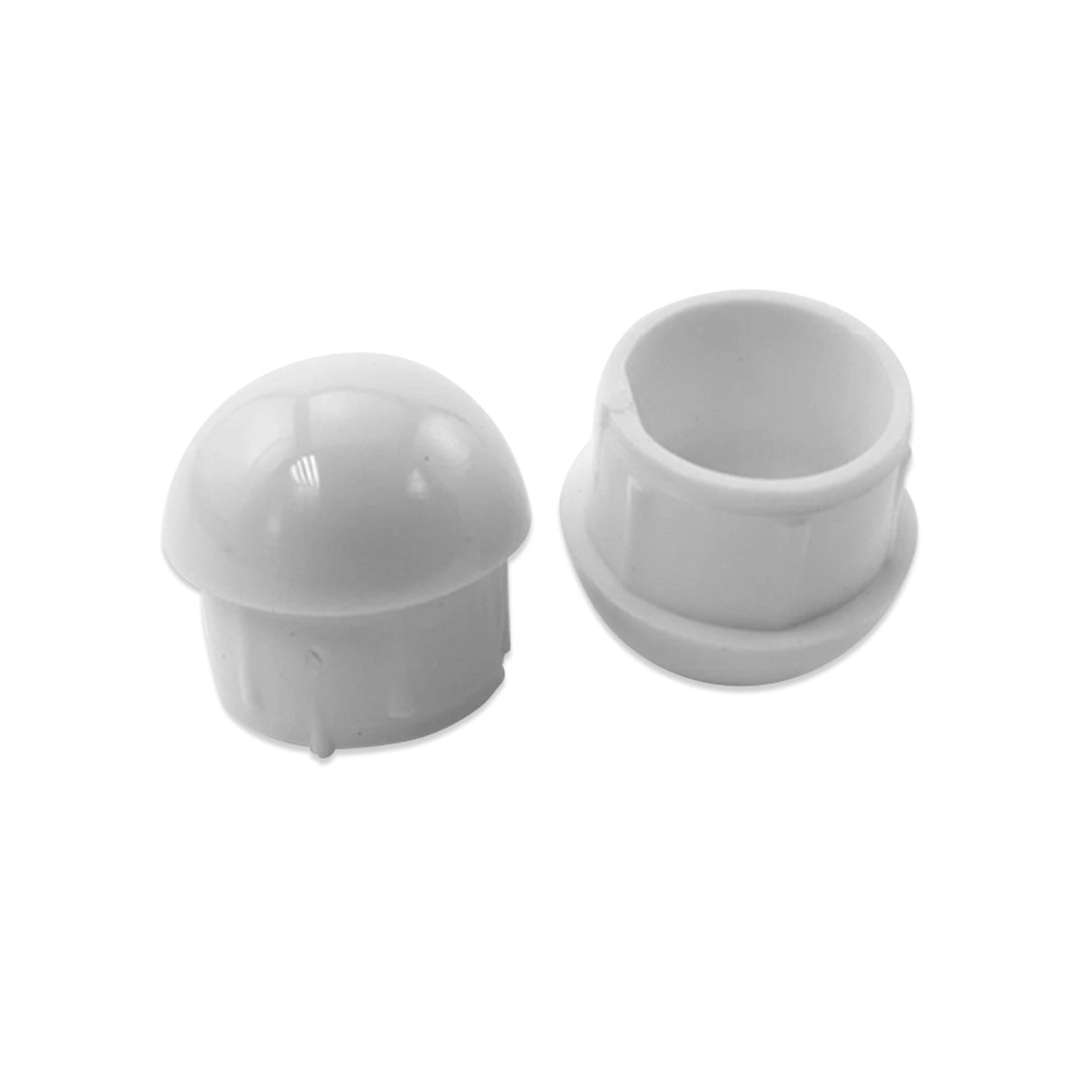 16 Pack 7/8" Round Dome Black Chair Leg Glides / Tip Caps - 603B