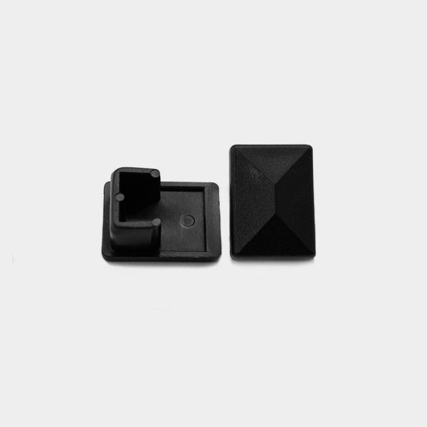 1" x 3/4" Rectangular Sling Insert | Black | Item 30-304B furniture-end-caps-sling-inserts-30-304b Caps, Glides & Inserts Sunniland Patio Parts end-cap-20-black.jpg