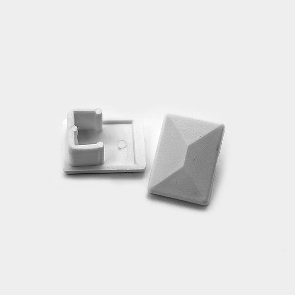1" x 3/4" Rectangular Sling Insert | White | Item 30-304 furniture-end-caps-sling-inserts-30-304 Caps, Glides & Inserts Sunniland Patio Parts end-caps-22-white.jpg