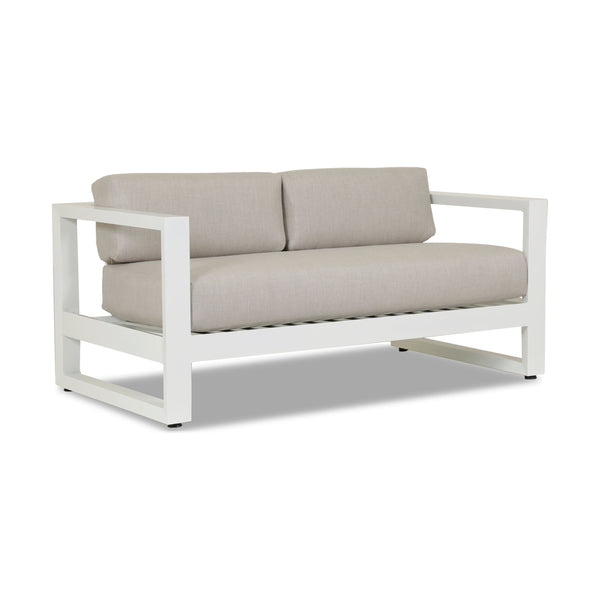 Sunset West Newport Loveseat | 4801-22 newport-loveseat-with-cushions-in-cast-silver Loveseats Sunset West 4801-22S.jpg