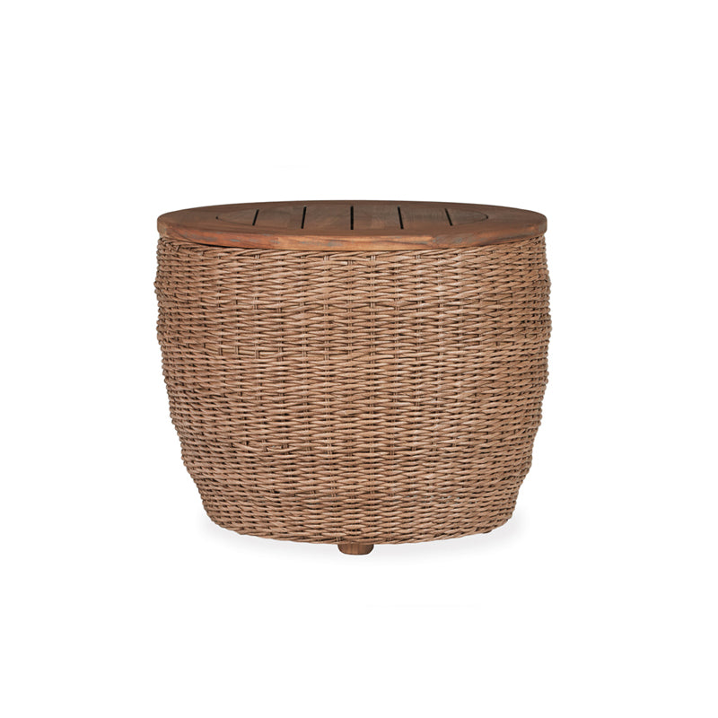 Lloyd Flanders Tobago 24" Round Barrel end Table – Sunniland Patio ...