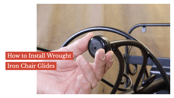 How to Install Wrought Iron Chair Glides