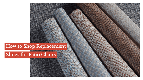 How to Shop Replacement Slings for Patio Chairs