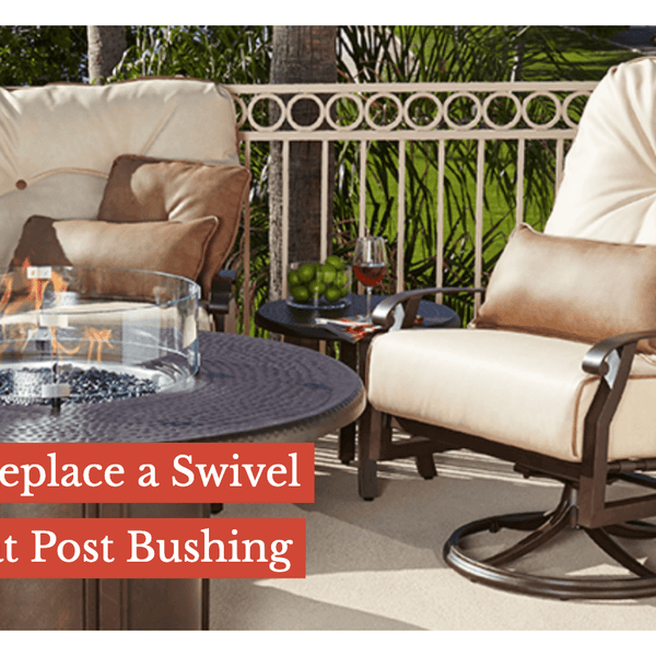 How to Replace a Swivel Chair Seat Post Bushing Sunniland Patio