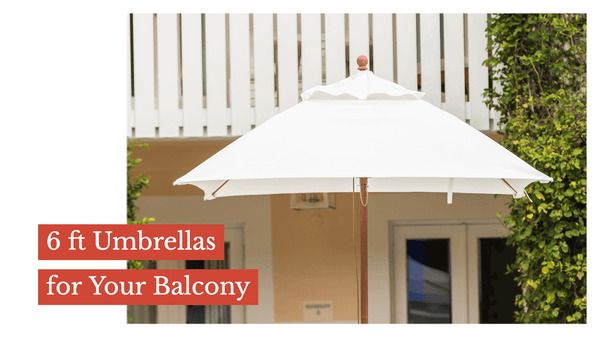 6 Ft. Umbrellas for your Balcony