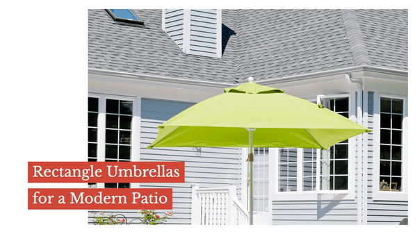 Rectangle Umbrellas for a Modern Patio