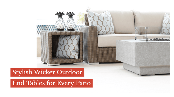 Stylish Wicker Outdoor End Tables for Every Patio