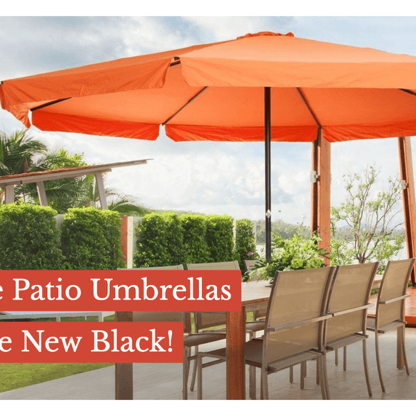bright orange patio umbrella Sunnyglade 9Ft Outdoor Table Umbrella with 8 Ribs youll feel like you are in Italy when you open up this 6 foot diameter shade provider Orange Patio Umbrellas | Outdoor