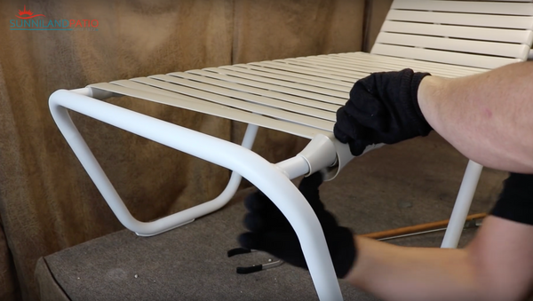 How to Install Double Wrap Vinyl Strapping on Patio Chairs or Chaise Lounges