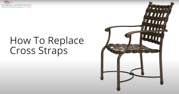 How to Replace Cross Straps Patio Chairs
