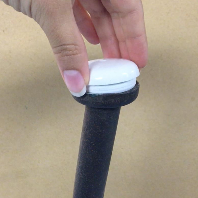 1 1/4" Deluxe Wrought Iron Chair Glide White 30611 Sunniland