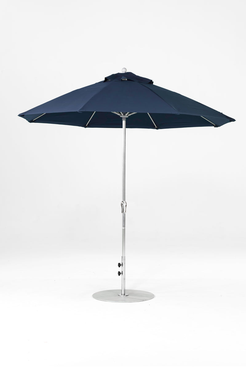 9 Ft Octagonal Frankford Patio Umbrella | Crank Lift Mechanism copy-of-9-ft-octagonal-frankford-patio-umbrella-crank-lift-matte-silver-frame-1 Frankford Umbrellas Frankford 1.MSBrushedSilver-NavyBlue_39ad43f5-a6fe-4da8-98ce-c12632a39cc5.jpg