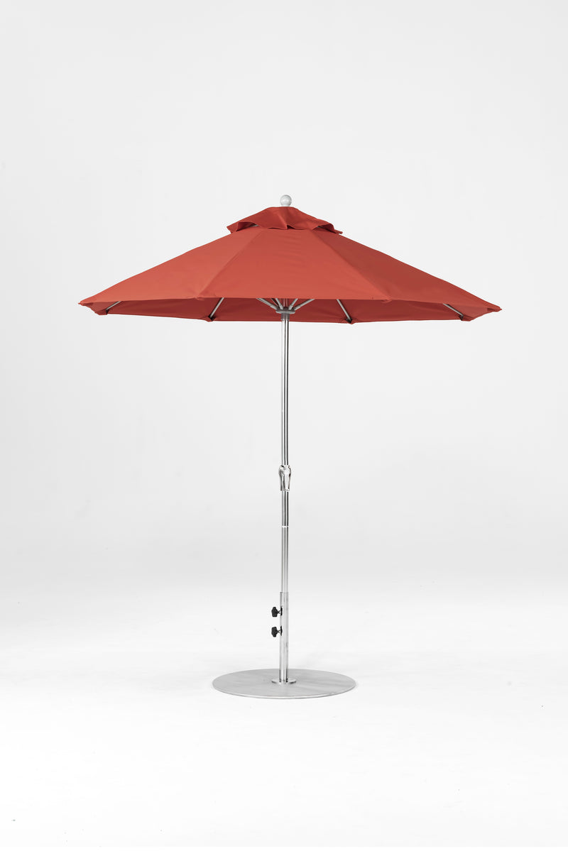 7.5 Ft Octagonal Frankford Patio Umbrella | Crank Lift Mechanism 7-5-ft-octagonal-frankford-patio-umbrella-crank-lift-mechanism Frankford Umbrellas Frankford 10.MSBrushedSilver-Terracotta_67adaac6-0e61-44b0-9cfa-f9bb3f0cab03.jpg