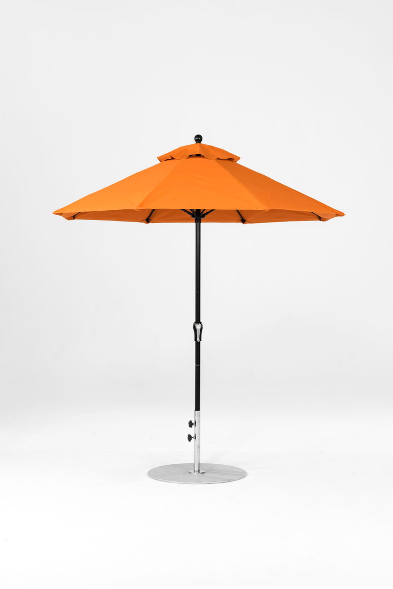 7.5 Ft Octagonal Frankford Patio Umbrella | Crank Lift Mechanism 7-5-ft-octagonal-frankford-patio-umbrella-crank-lift-mechanism Frankford Umbrellas Frankford 11-BKOnyx-Orange_6522c97e-bcb7-4ad0-b330-c9925d9534ab.jpg