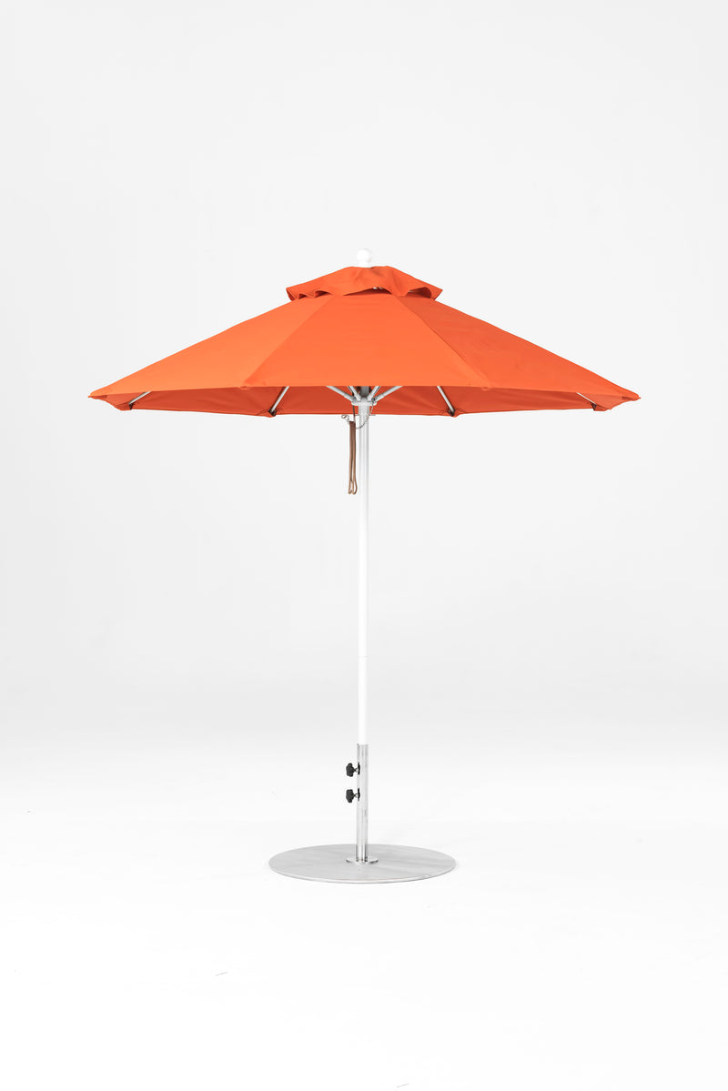 7.5 Ft Octagonal Frankford Patio Umbrella | Pulley Lift Mechanism 7-5-ft-octagonal-frankford-patio-umbrella-pulley-lift-mechanism Frankford Umbrellas Frankford 11-WHAlpineWhite-Orange.jpg