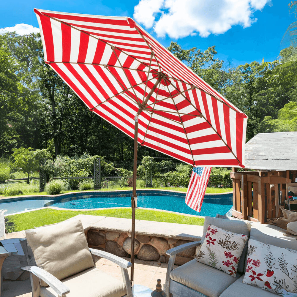 fl patio furniture umbrella Amish Finch 7' Sunbrella With our innovative offset design PHI VILLA Outdoor Patio Dining