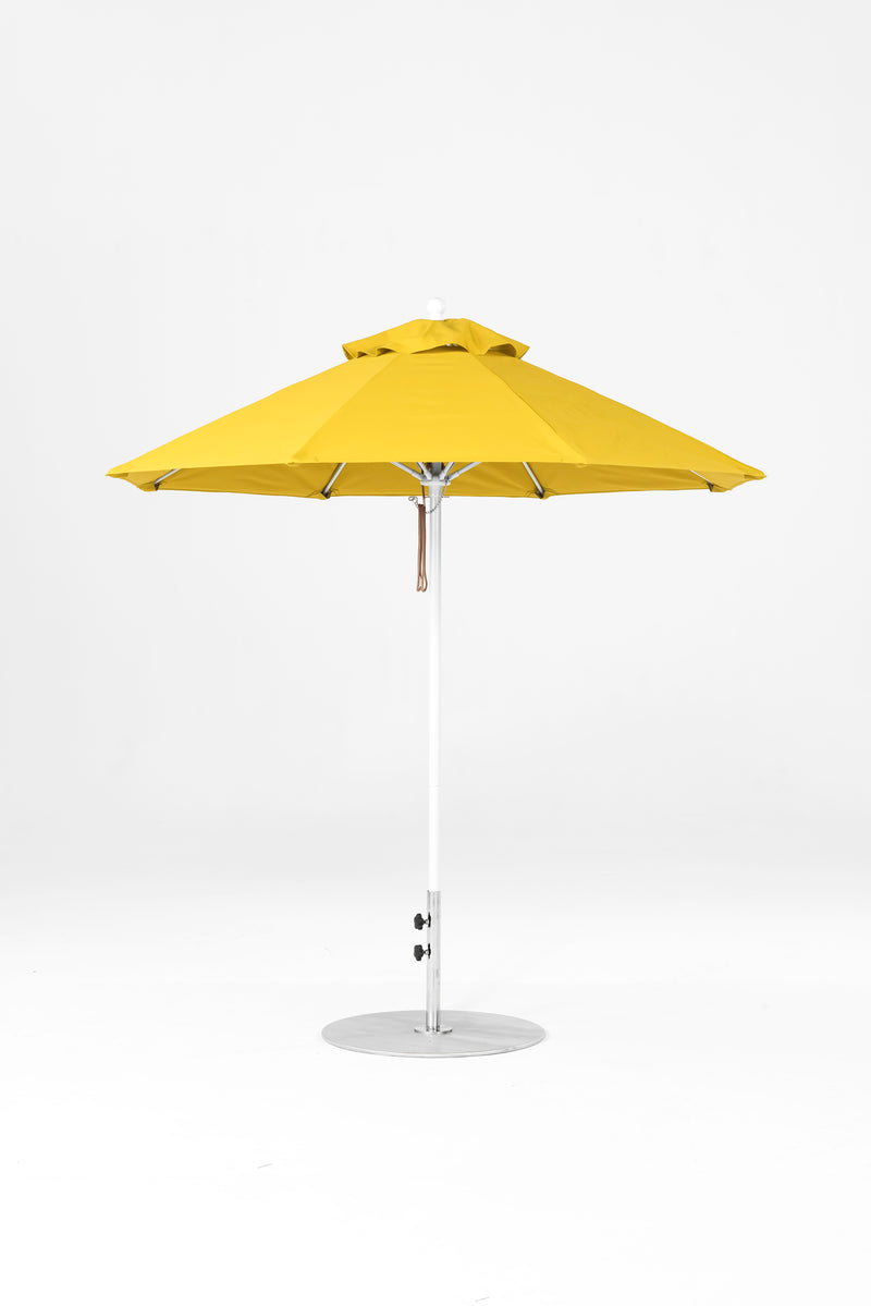 7.5 Ft Octagonal Frankford Patio Umbrella | Pulley Lift Mechanism 7-5-ft-octagonal-frankford-patio-umbrella-pulley-lift-mechanism Frankford Umbrellas Frankford 12-WHAlpineWhite-Sunflower.jpg