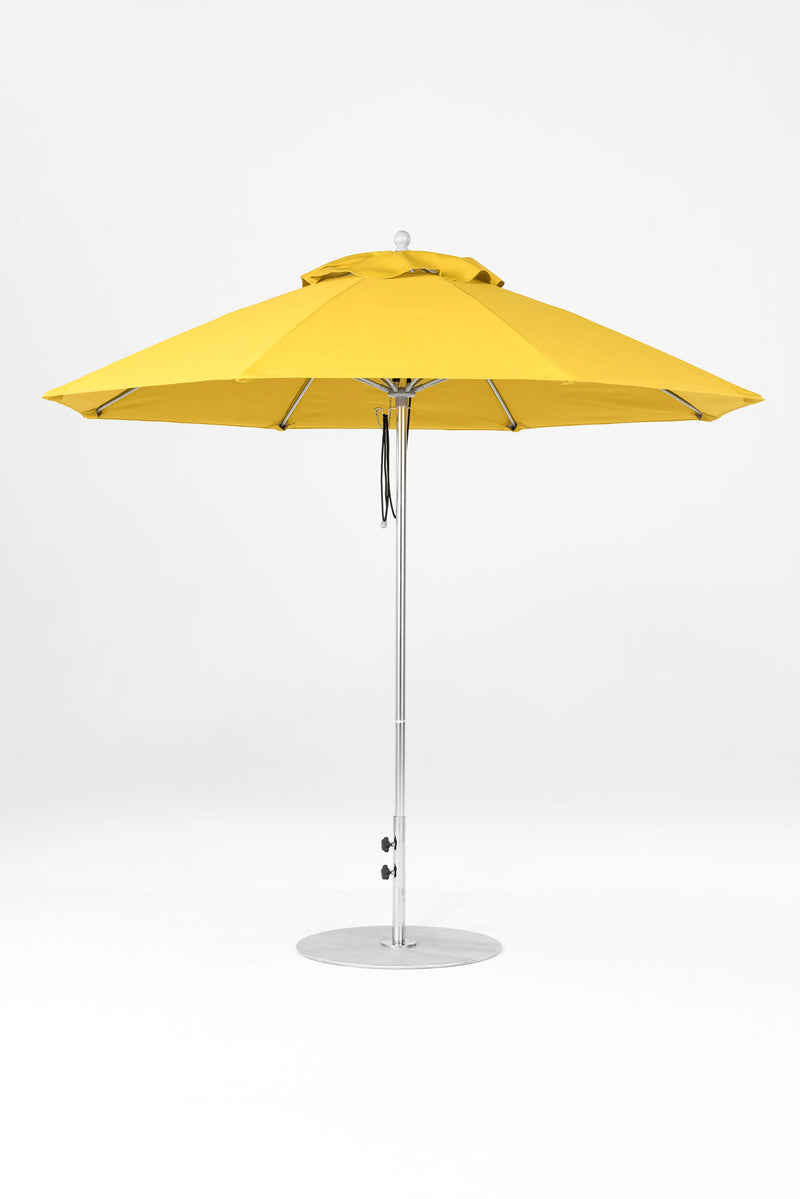 9 Ft Octagonal Frankford Patio Umbrella | Pulley Lift Mechanism 9-ft-octagonal-frankford-patio-umbrella-pulley-lift-mechanism Frankford Umbrellas Frankford 12.MSBrushedSilver-Sunflower_21ea309c-af6a-4280-afcd-2994d40dbfbd.jpg