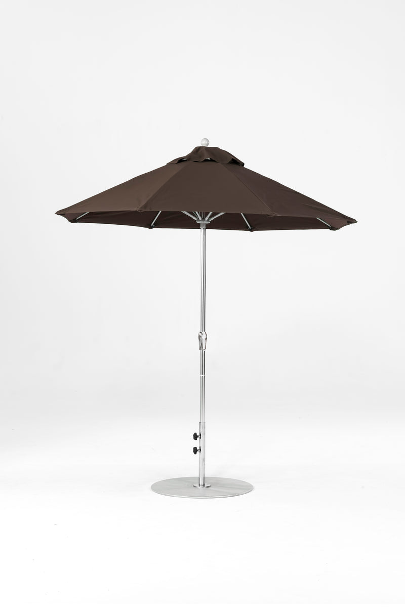 7.5 Ft Octagonal Frankford Patio Umbrella | Crank Lift Mechanism 7-5-ft-octagonal-frankford-patio-umbrella-crank-lift-mechanism Frankford Umbrellas Frankford 13.MSBrushedSilver-Brown_3367a82b-0215-4beb-b6e5-7a5b6ce5286a.jpg