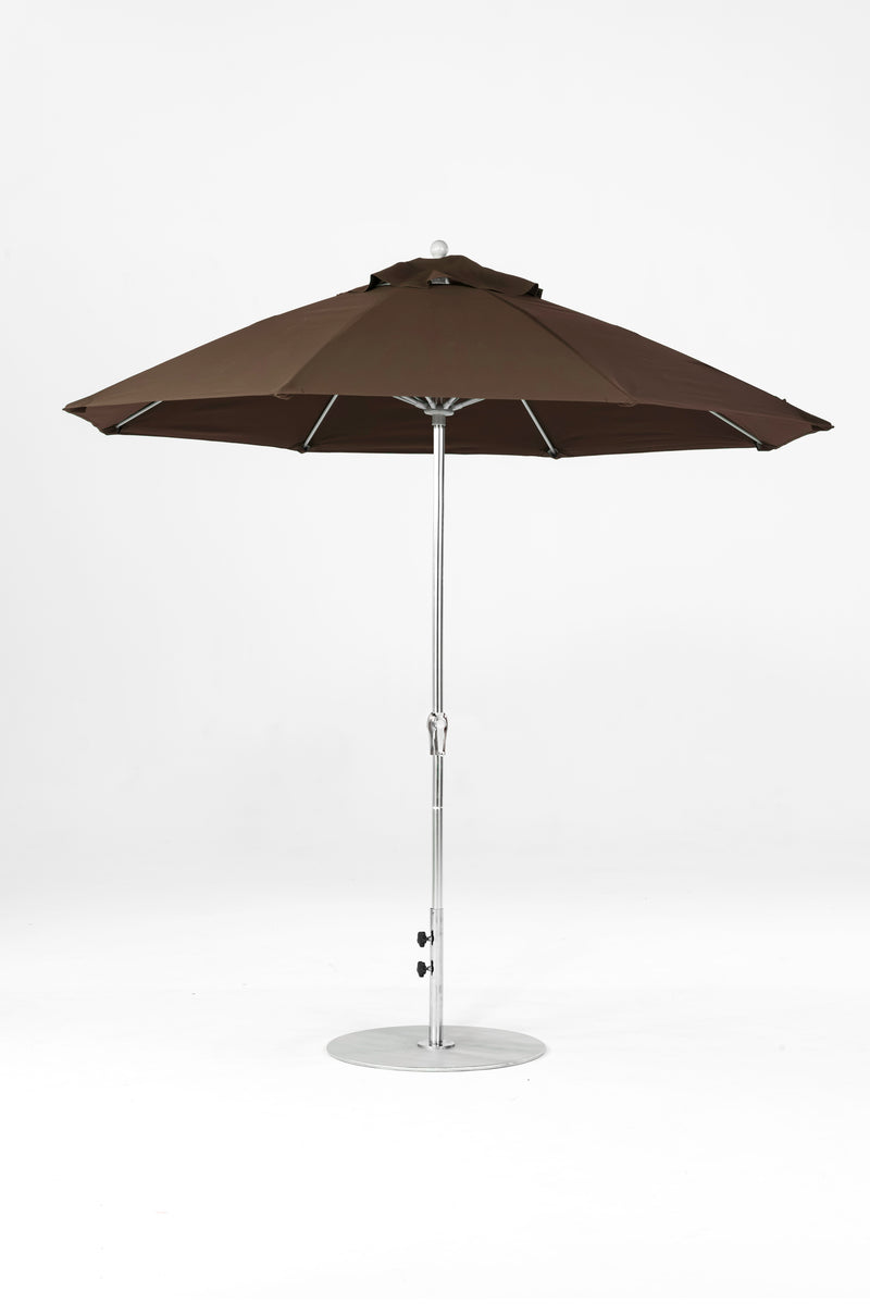 9 Ft Octagonal Frankford Patio Umbrella | Crank Lift Mechanism copy-of-9-ft-octagonal-frankford-patio-umbrella-crank-lift-matte-silver-frame-1 Frankford Umbrellas Frankford 13.MSBrushedSilver-Brown_cb38a3d2-2002-4b42-9f69-4b5ce2b252ec.jpg