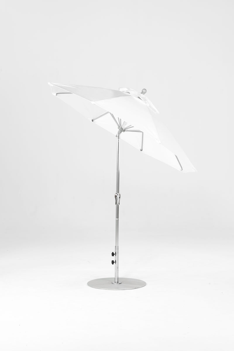 7.5 Ft Octagonal Frankford Patio Umbrella | Crank Auto-Tilt Mechanism copy-of-7-5-ft-octagonal-frankford-patio-umbrella-crank-auto-tilt-mechanism Frankford Umbrellas Frankford 16.MSBrushedSilver-White_bd55e004-29c0-4153-b64a-327e3d2fa6be.jpg