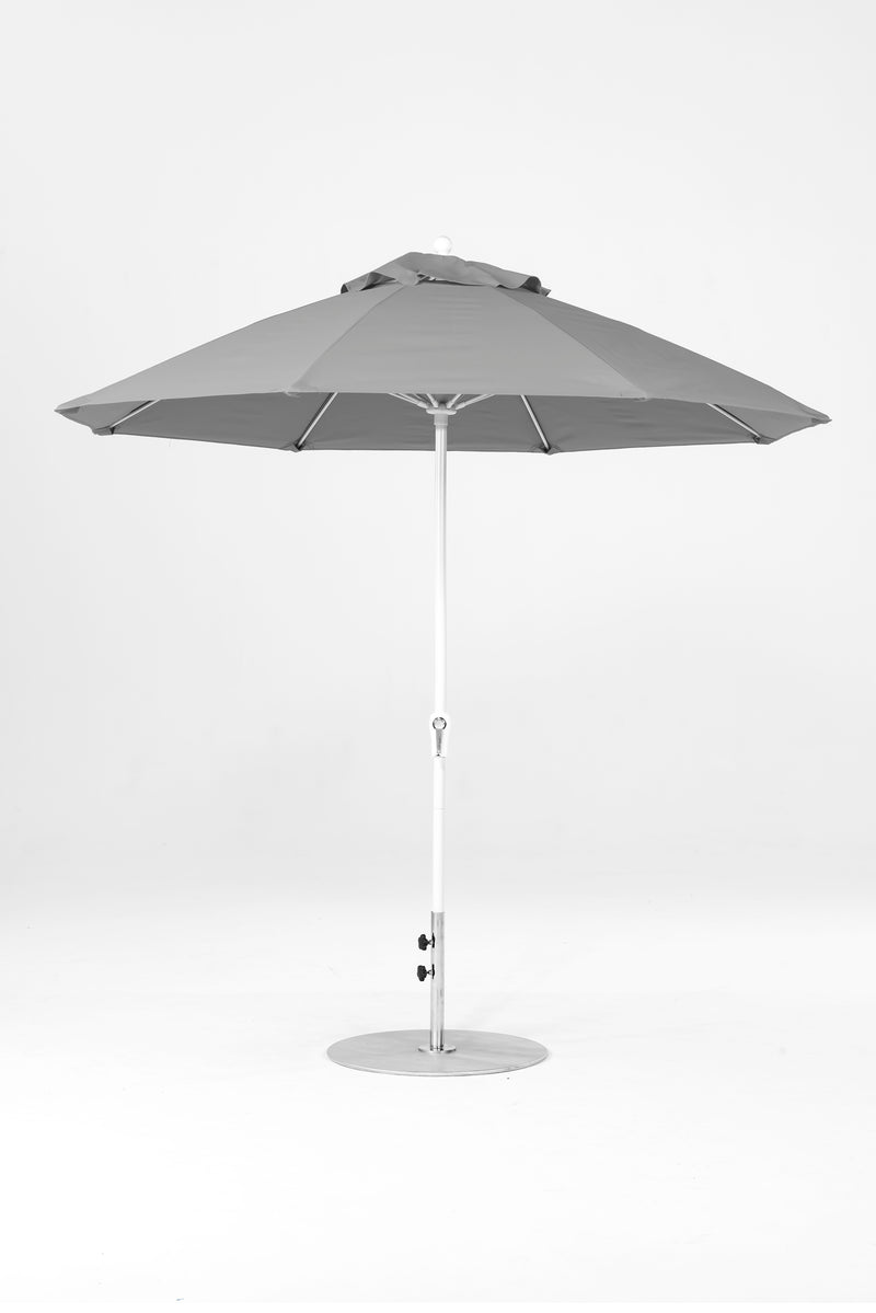 9 Ft Octagonal Frankford Patio Umbrella | Crank Lift Mechanism copy-of-9-ft-octagonal-frankford-patio-umbrella-crank-lift-matte-silver-frame-1 Frankford Umbrellas Frankford 17-WHAlpineWhite-CadetGray_a3bec5b6-a2c2-4b72-8a99-0c4f05cff35a.jpg