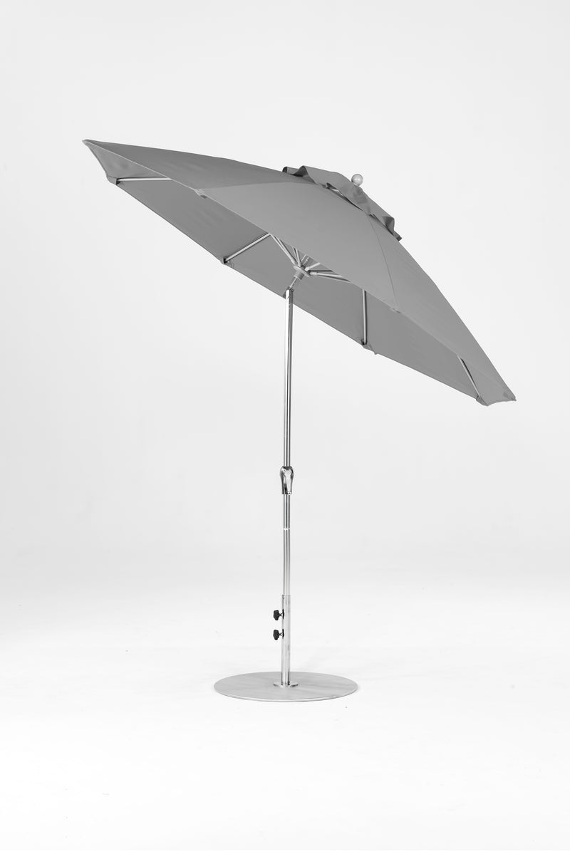 9 Ft Octagonal Frankford Patio Umbrella | Crank Auto-Tilt Mechanism copy-of-9-ft-octagonal-frankford-patio-umbrella-crank-auto-tilt-matte-silver-frame Frankford Umbrellas Frankford 17.MSBrushedSilver-CadetGray_472601f6-559c-4be1-a1ff-39d3be69537b.jpg