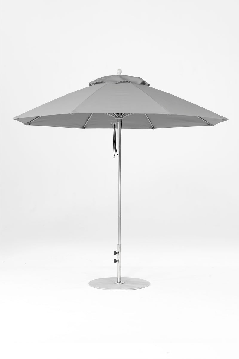 9 Ft Octagonal Frankford Patio Umbrella | Pulley Lift Mechanism 9-ft-octagonal-frankford-patio-umbrella-pulley-lift-mechanism Frankford Umbrellas Frankford 17.MSBrushedSilver-CadetGray_712bb103-35b5-43e5-8948-746c26b2392a.jpg