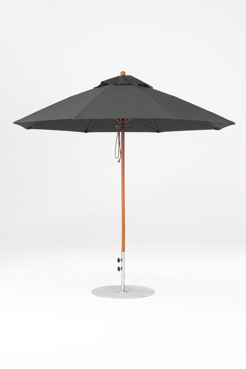 9 Ft Octagonal Frankford Patio Umbrella | Pulley Lift Mechanism 9-ft-octagonal-frankford-patio-umbrella-pulley-lift-mechanism Frankford Umbrellas Frankford 18-WGGoldenOak-Charcoal_efcad560-e98a-4852-b12b-301895cf283f.jpg
