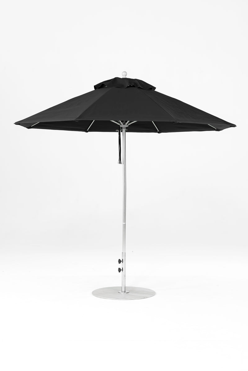 9 Ft Octagonal Frankford Patio Umbrella | Pulley Lift Mechanism 9-ft-octagonal-frankford-patio-umbrella-pulley-lift-mechanism Frankford Umbrellas Frankford 19.MSBrushedSilver-Black_ed93935d-6502-4d53-a189-1e3146e27d73.jpg