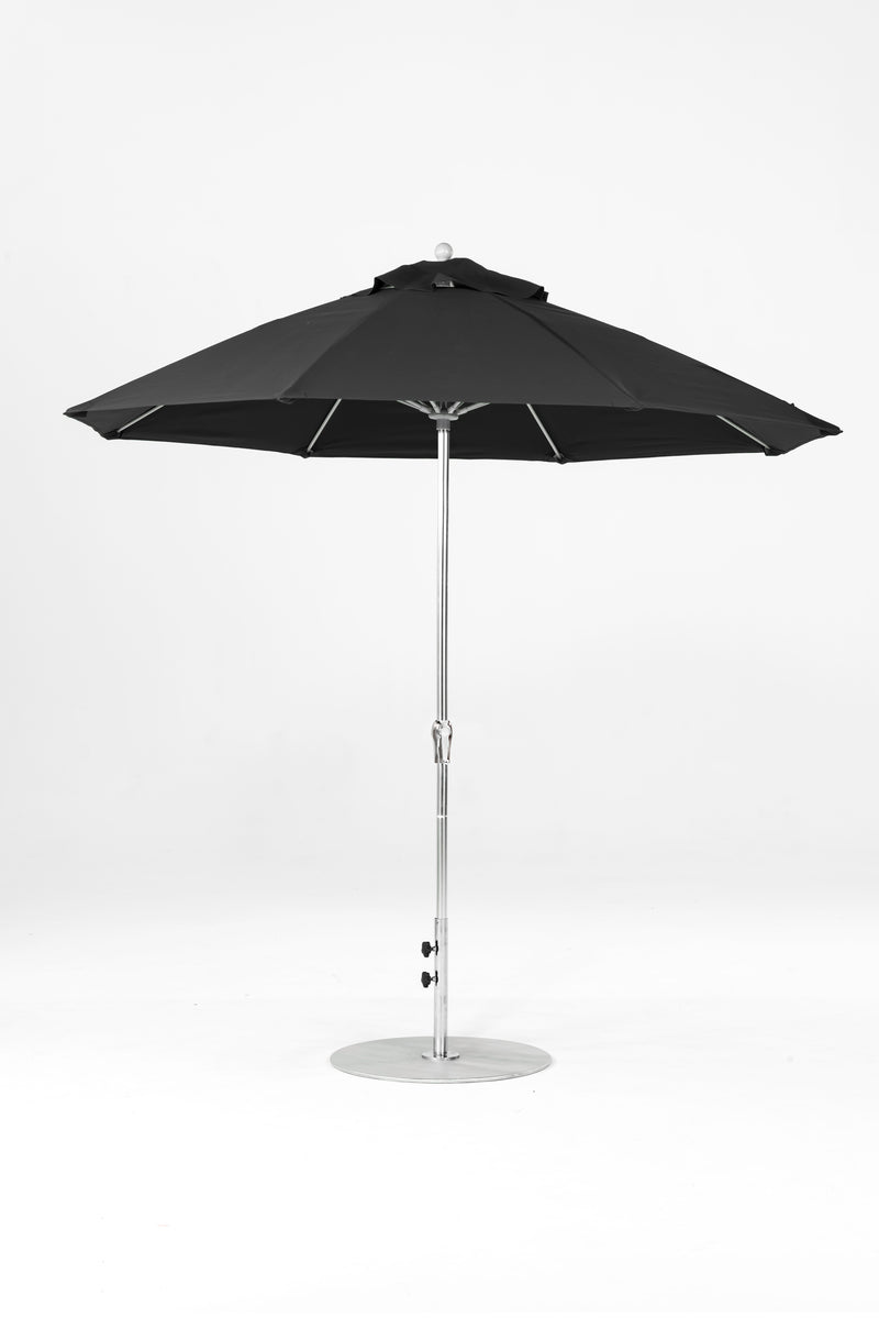 9 Ft Octagonal Frankford Patio Umbrella | Crank Lift Mechanism copy-of-9-ft-octagonal-frankford-patio-umbrella-crank-lift-matte-silver-frame-1 Frankford Umbrellas Frankford 19.MSBrushedSilver-Black_f2b4b41f-e90c-46cb-bebd-d5ecddb5f525.jpg