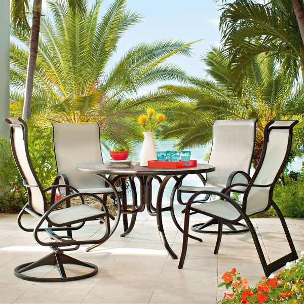 Telescope Aruba Patio Furniture Dinning Sunniland Chair Table Swivel 