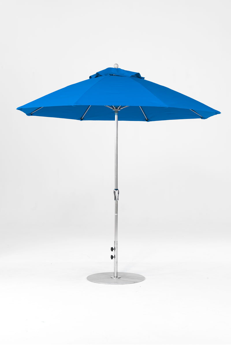 9 Ft Octagonal Frankford Patio Umbrella | Crank Lift Mechanism copy-of-9-ft-octagonal-frankford-patio-umbrella-crank-lift-matte-silver-frame-1 Frankford Umbrellas Frankford 2.MSBrushedSilver-PacificBlue_0c68b5b1-c158-4d0e-85cf-fb7b21c96852.jpg