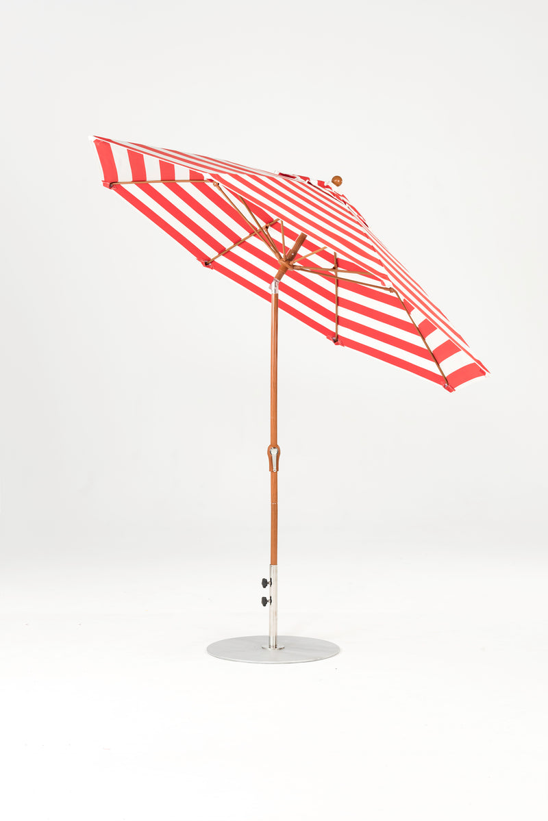 9 Ft Octagonal Frankford Patio Umbrella | Crank Auto-Tilt Mechanism copy-of-9-ft-octagonal-frankford-patio-umbrella-crank-auto-tilt-matte-silver-frame Frankford Umbrellas Frankford 20-WGGoldenOak-RedStripe_68560e7c-650a-4612-a74f-269051100fbf.jpg