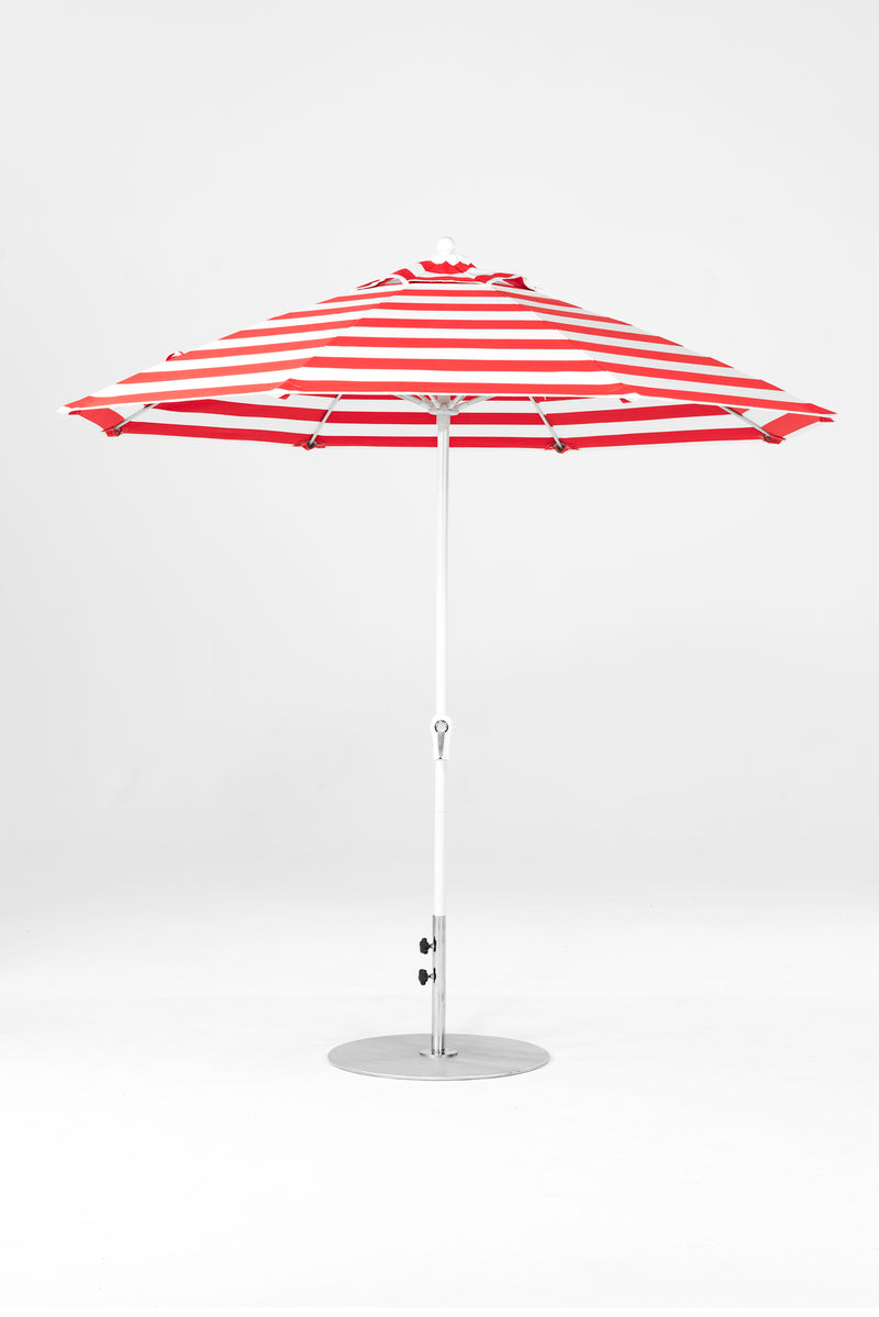 9 Ft Octagonal Frankford Patio Umbrella | Crank Lift Mechanism copy-of-9-ft-octagonal-frankford-patio-umbrella-crank-lift-matte-silver-frame-1 Frankford Umbrellas Frankford 20-WHAlpineWhite-RedStripe_2c56e6cd-9229-4951-b883-4e7b40ea0bdd.jpg