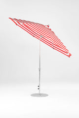 11 Ft Octagonal Frankford Patio Umbrella | Crank Auto-Tilt Mechanism copy-of-11-ft-octagonal-frankford-patio-umbrella-crank-auto-tilt-matte-silver-frame Frankford Umbrellas Frankford 20.MSBrushedSilver-RedStripe_0e92f32f-f181-4500-ac58-579c2fdad0cb.jpg