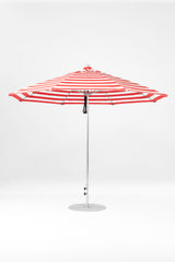 11 Ft Octagonal Frankford Patio Umbrella | Pulley Lift Mechanism copy-of-11-ft-octagonal-frankford-patio-umbrella-pulley-lift-matte-silver-frame Frankford Umbrellas Frankford 20.MSBrushedSilver-RedStripe_6c11a01c-d94d-46e8-8bec-a5fb45b5b802.jpg