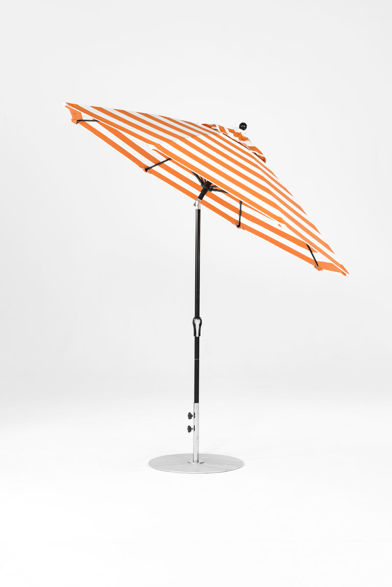 9 Ft Octagonal Frankford Patio Umbrella | Crank Auto-Tilt Mechanism copy-of-9-ft-octagonal-frankford-patio-umbrella-crank-auto-tilt-matte-silver-frame Frankford Umbrellas Frankford 21-BKOnyx-OrangeStripe_79039eec-a596-413c-9d36-13c0a0fb2a8c.jpg