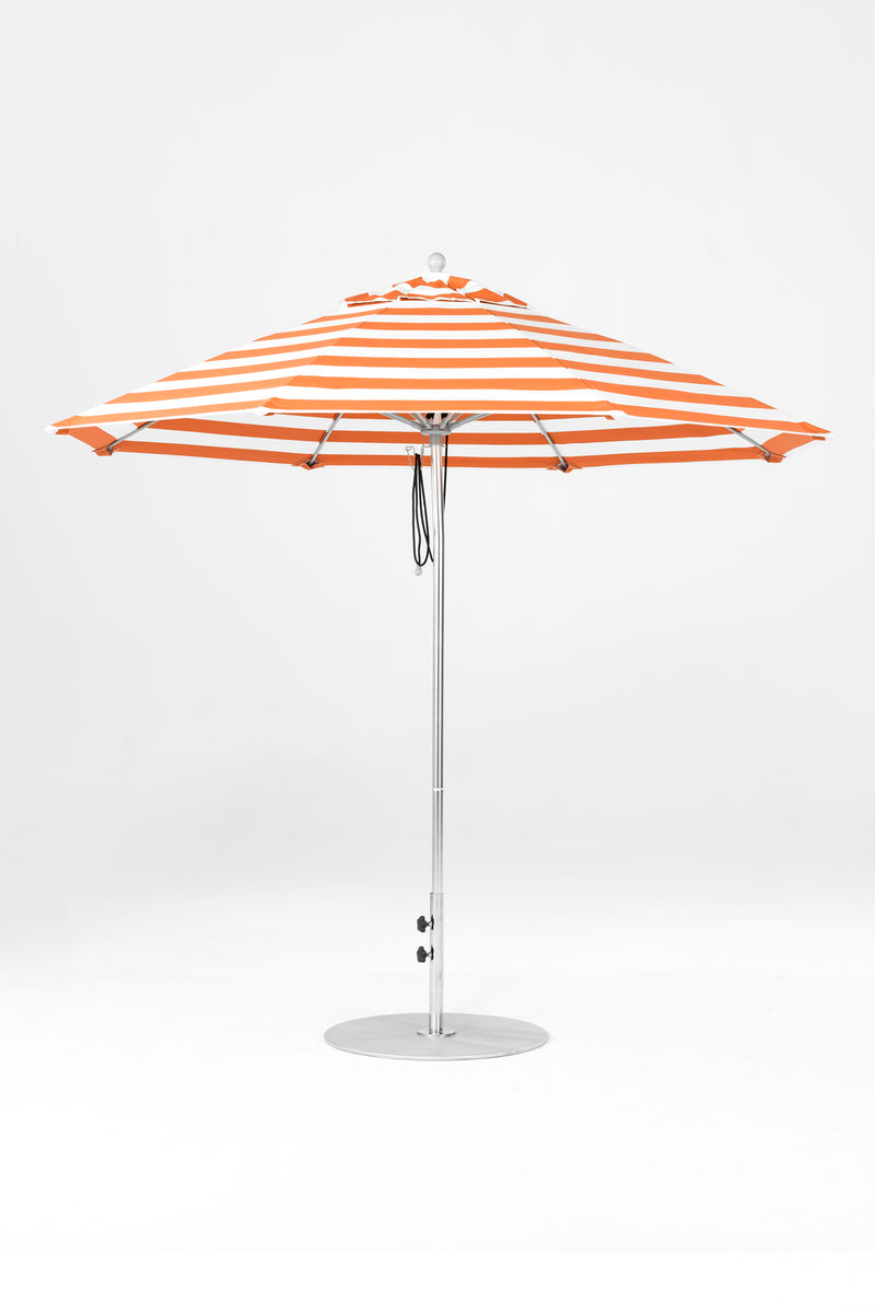 9 Ft Octagonal Frankford Patio Umbrella | Pulley Lift Mechanism 9-ft-octagonal-frankford-patio-umbrella-pulley-lift-mechanism Frankford Umbrellas Frankford 21-SRPlatinum-OrangeStripe_9edf7065-1c88-447d-9f4e-a5791360ad08.jpg