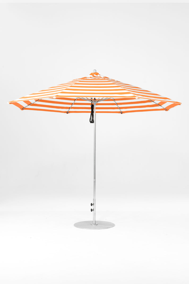 11 Ft Octagonal Frankford Patio Umbrella | Pulley Lift Mechanism copy-of-11-ft-octagonal-frankford-patio-umbrella-pulley-lift-matte-silver-frame Frankford Umbrellas Frankford 21.MSBrushedSilver-OrangeStripe_b58c4f87-1981-44f2-b8f7-d59af189d545.jpg