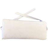 Sunbrella Headrest Pillow, Lumbar Pillow for Patio Furniture, Outdoor`Pillow for Loungers and Pool Chairs, Natural (White)