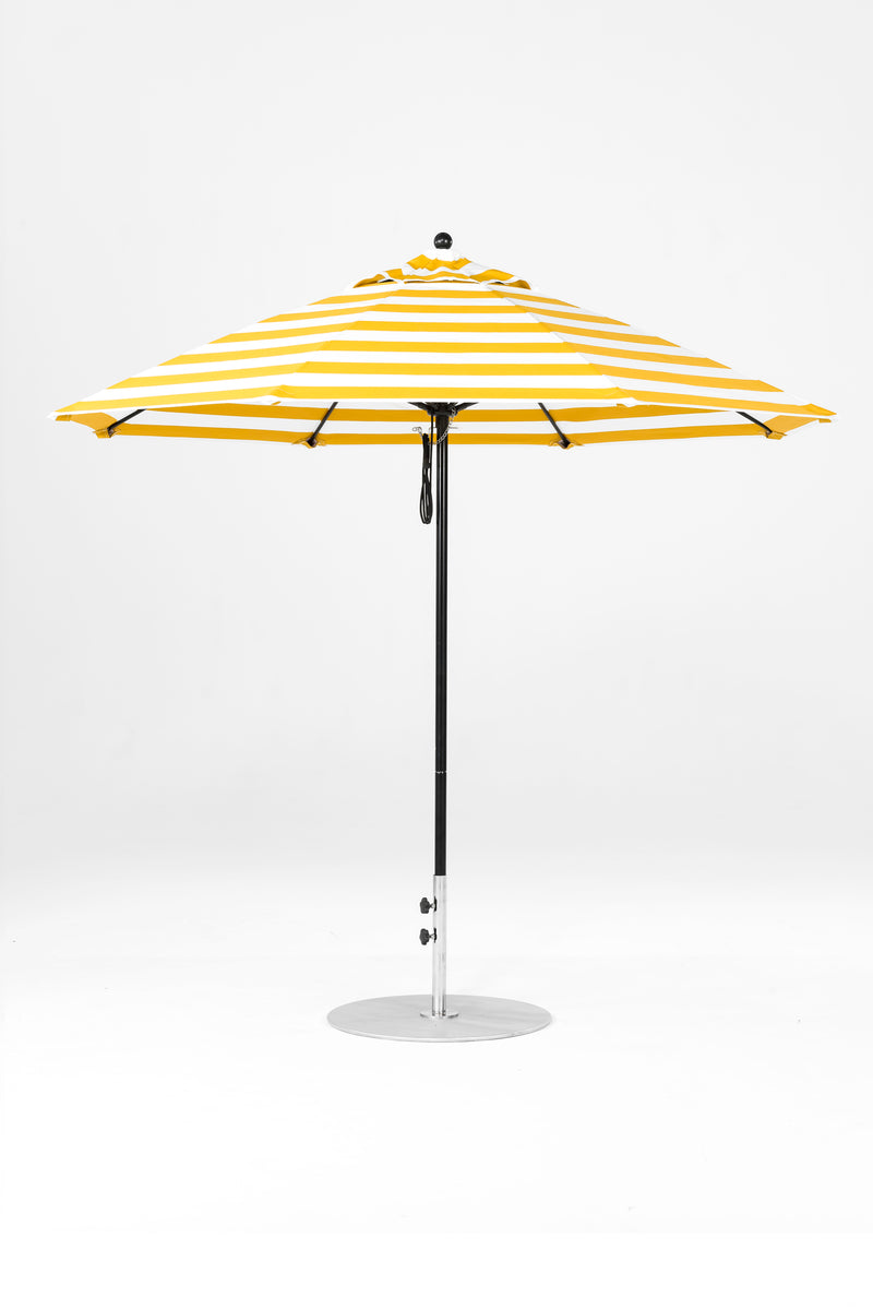 9 Ft Octagonal Frankford Patio Umbrella | Pulley Lift Mechanism 9-ft-octagonal-frankford-patio-umbrella-pulley-lift-mechanism Frankford Umbrellas Frankford 22-BKOnyx-YellowStripe_7e7c8a9b-1a27-413e-a4b1-59b40f7089bf.jpg