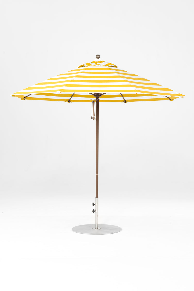 9 Ft Octagonal Frankford Patio Umbrella | Pulley Lift Mechanism 9-ft-octagonal-frankford-patio-umbrella-pulley-lift-mechanism Frankford Umbrellas Frankford 22-BZDesertBronze-YellowStripe_ffd86be8-c279-4ef0-9ce5-756631377040.jpg