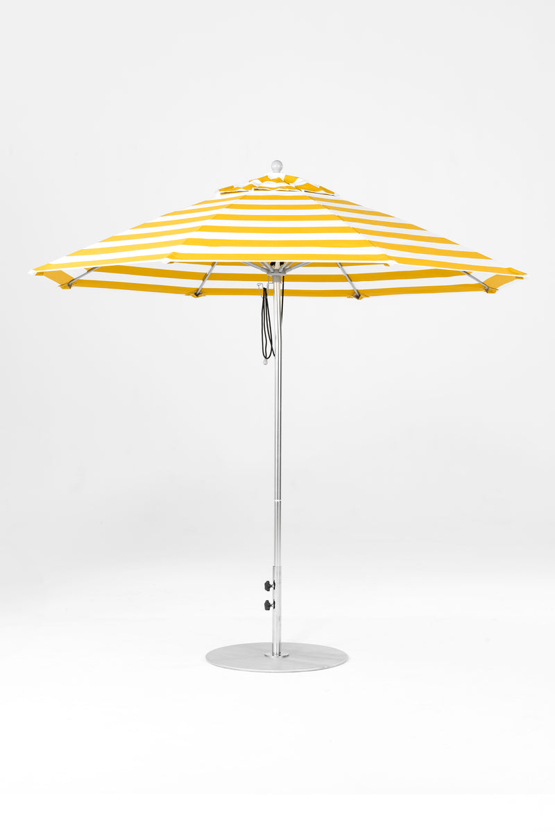 9 Ft Octagonal Frankford Patio Umbrella | Pulley Lift Mechanism 9-ft-octagonal-frankford-patio-umbrella-pulley-lift-mechanism Frankford Umbrellas Frankford 22-SRPlatinum-YellowStripe_392f1a79-37f3-45f4-b8a4-9f4427abcdb9.jpg