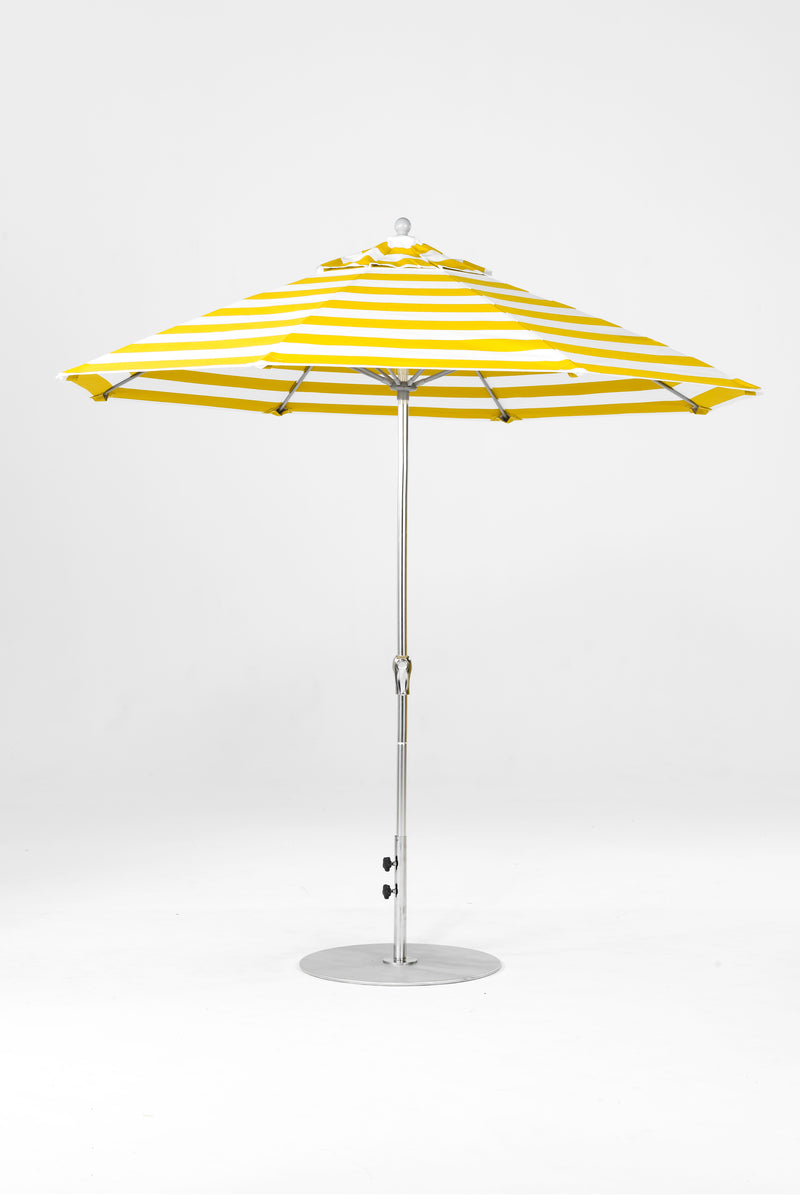 9 Ft Octagonal Frankford Patio Umbrella | Crank Lift Mechanism copy-of-9-ft-octagonal-frankford-patio-umbrella-crank-lift-matte-silver-frame-1 Frankford Umbrellas Frankford 22.MSBrushedSilver-YellowStripe_d979225a-7dd3-4e54-8eeb-7682f97d9215.jpg
