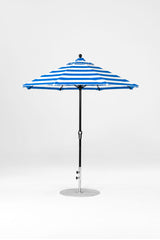 7.5 Ft Octagonal Frankford Patio Umbrella | Crank Lift Mechanism 7-5-ft-octagonal-frankford-patio-umbrella-crank-lift-mechanism Frankford Umbrellas Frankford 23-BKOnyx-BlueStripe_4a66d0a8-d1f3-4a42-9071-8703cb16e78e.jpg
