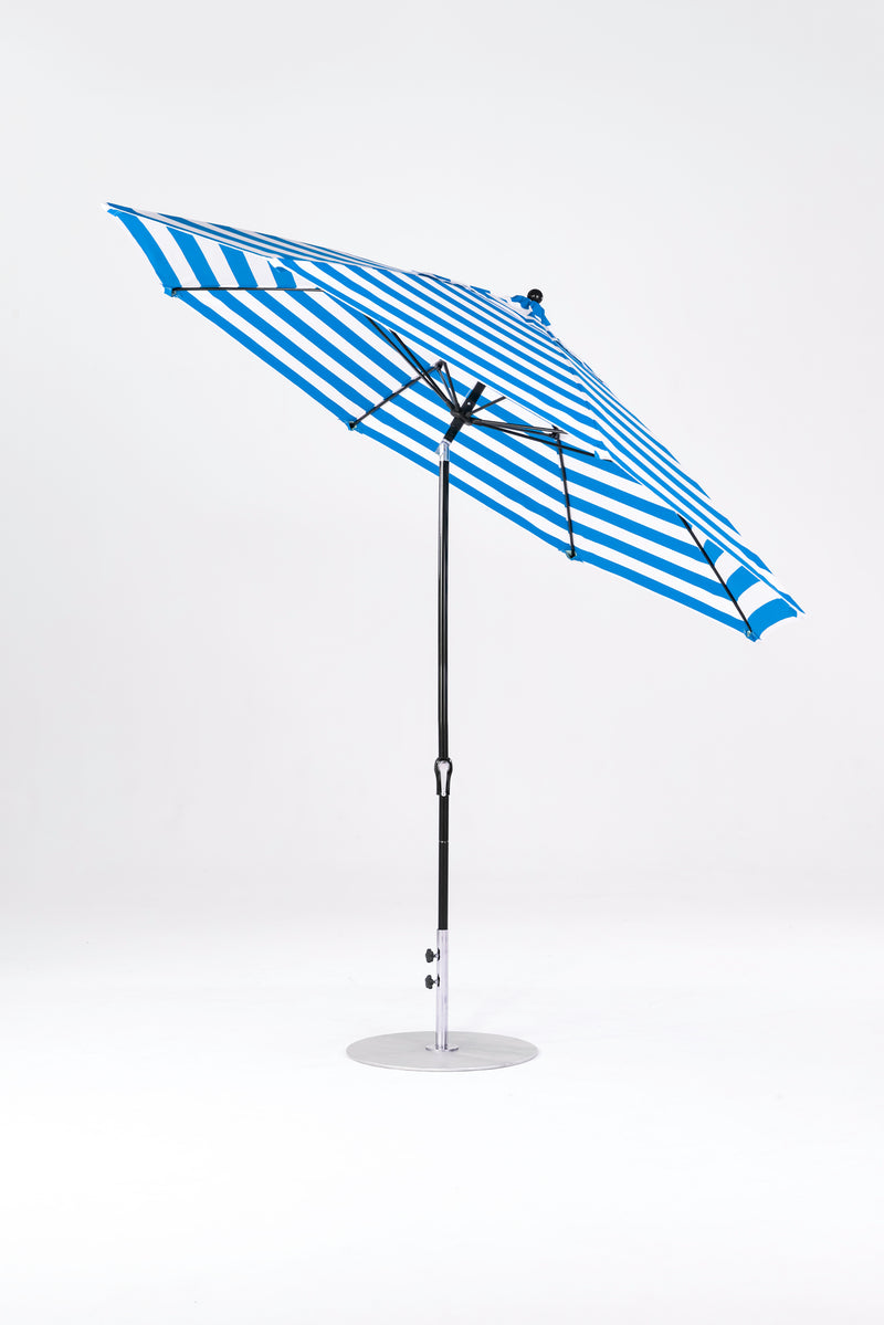 11 Ft Octagonal Frankford Patio Umbrella | Crank Auto-Tilt Mechanism copy-of-11-ft-octagonal-frankford-patio-umbrella-crank-auto-tilt-matte-silver-frame Frankford Umbrellas Frankford 23-BKOnyx-BlueStripe_5cc2241c-4c6e-4c86-8fc7-2c8c20d8da7f.jpg