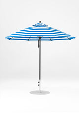 9 Ft Octagonal Frankford Patio Umbrella | Pulley Lift Mechanism 9-ft-octagonal-frankford-patio-umbrella-pulley-lift-mechanism Frankford Umbrellas Frankford 23-BKOnyx-BlueStripe_88bf683e-f5eb-40f8-aa48-6047b8b59c55.jpg